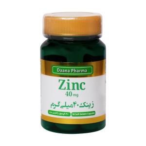 سافت ژل زینک 40 میلی گرم دانا 30عددی
