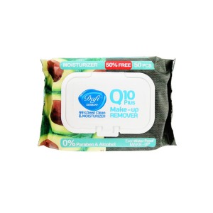 دافي دستمال مرطوب آرايشي پاکتي درب دار گلدار 50 عددي Q10
