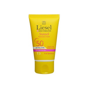 لايسل سانسل کرم ضدآفتاب 50+ رنگيT3 نرمال تا مختلط 40ميل