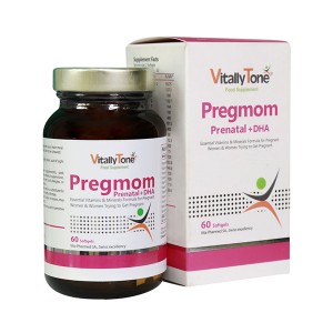 سافت ژل پریناتال + دی اچ ای پرگمام ویتالی تون 60 عددی
