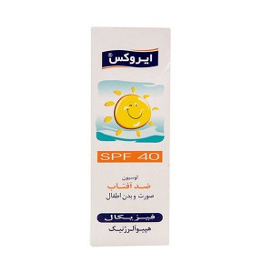 لوسیون ضد آفتاب کودک SPF40 ایروکس 60 میل لیتر