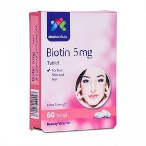 قرص بیوتین 5 میلی گرم مولتی نرمال 60 عدد