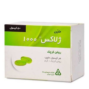 کپسول ژلاکس ۱۰۰۰ (روغن کرچک) دانا 50عدد