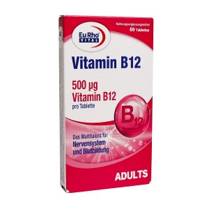 قرص ویتامین B12 یوروویتال 60 عددی