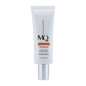 کرم ضد آفتاب SPF 50 نرمال بژ طبیعی ام کیو 55 میلی لیتر