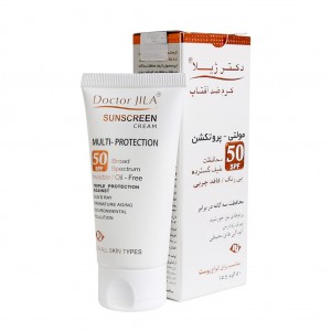 کرم ضدآفتاب دکتر ژیلا (مولتی پروتکشن)SPF50 بدون رنگ