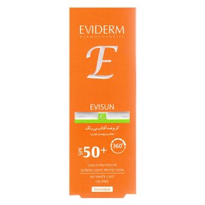 کرم ضدآفتاب بی رنگ SPF50 پوست چرب G اویدرم 40 میلی لیتر 
