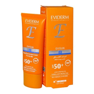 کرم ضدآفتاب رنگی شماره H1 پوست خشک SPF50 اویدرم 40 میلی لیتر