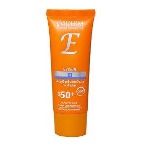 کرم ضدآفتاب رنگی شماره H2 پوست خشک SPF50 اویدرم 40 میلی لیتر