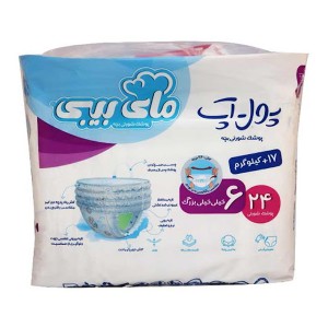 پوشک شورتی مدل پول آپ مای بی بی  سایز 6 بسته 24 عددی