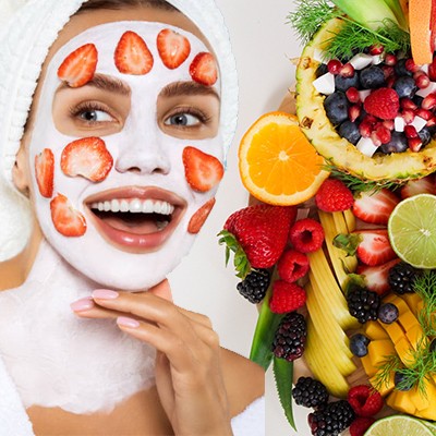 ماسک  صورت  با میوه های تابستانی