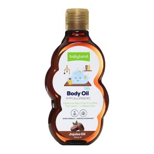 روغن نرم کننده بدن کودک بیبی لند مدل jojoba oil حجم 200 میلی لیتر