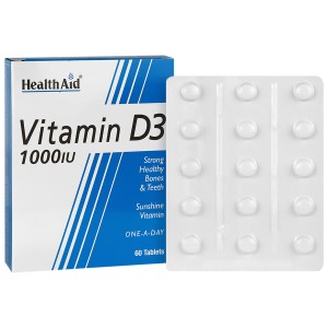قرص ویتامین D3 1000 هلث اید 60عدد