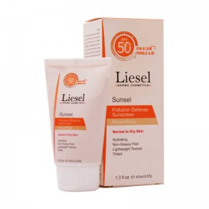 کرم ضدآفتاب رنگی لايسل سانسل SPF50 شماره T1مناسب خشک و نرمال حجم 40 ميل