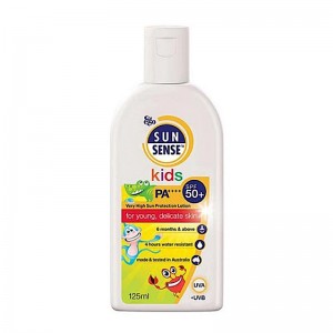 لوسيون ضدآفتاب کودک ایگو SPF50 مدل سان سنس کیدز مناسب پوست‌های حساس حجم 125 میل