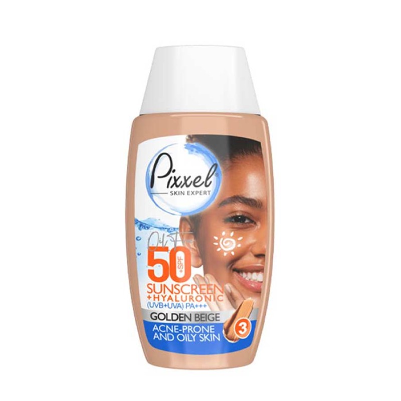 کرم ضد آفتاب پيکسل SPF50 بژ طلایی مناسب پوست چرب حجم 50 میل - تصویر 1