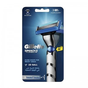 خود تراش سه لبه ژيلت مدل Mach 3 Turbo Razor بسته يک عددی