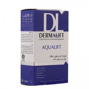 پن شفاف کرم‌دار درماليفت مدل Aqualift مناسب پوست خشک 100 گرمی