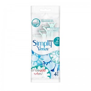 خود تراش پفکی ژیلت مدل Simply Venus بسته 4 عددی