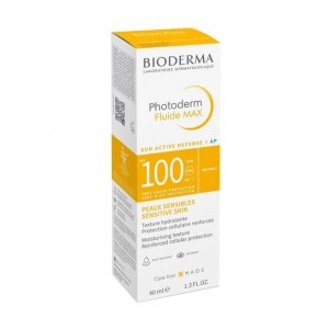 کرم ضدآفتاب بی‌رنگ بايودرما SPF100 مدل فتودرم مکس مناسب پوست نرمال حجم 40 میل