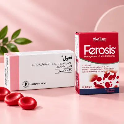 فروسیس یا ففول؟ مقایسه دو مکمل آهن برای انتخاب مناسب‌تر در کم‌خونی