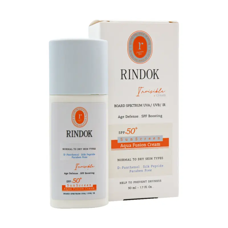 کرم ضد آفتاب آکوا فیوژن SPF50 پوست خشک ریندوک - تصویر 2
