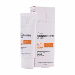 فلوئید ضد آفتاب+SPF50 بیزانس مناسب پوست مختلط و چرب (بژ طبیعی (20)