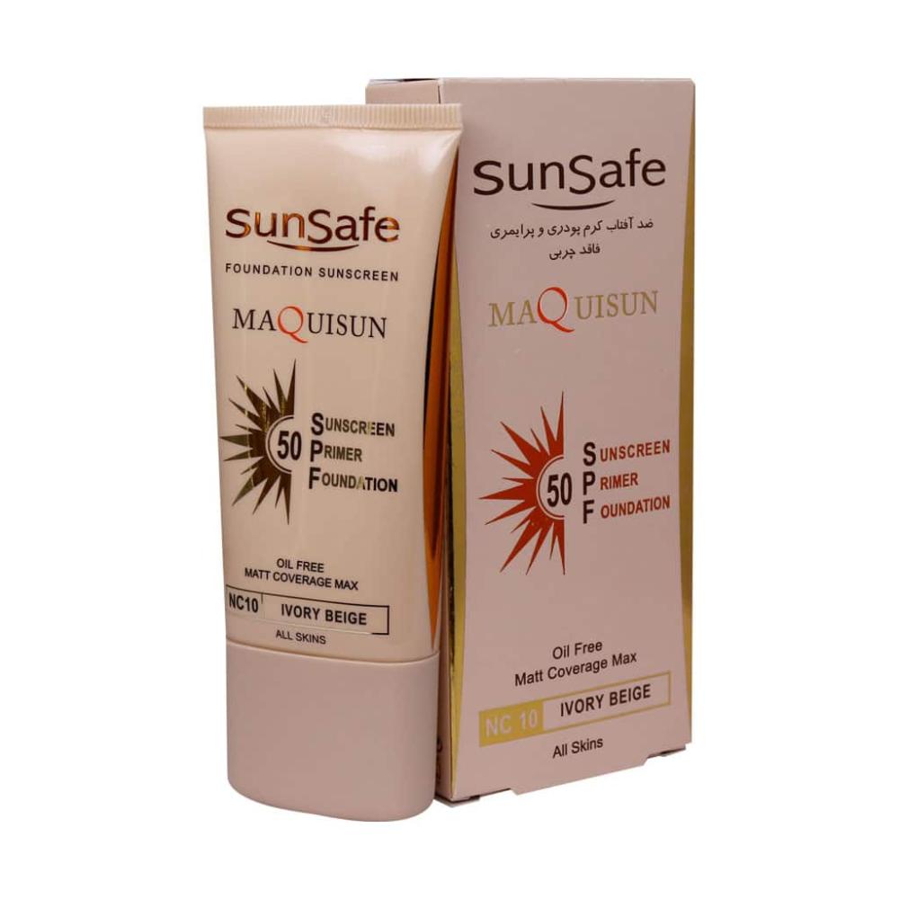 ضد آفتاب کرم پودری و پرایمری مکی سان SPF50 سان سیف - تصویر 1