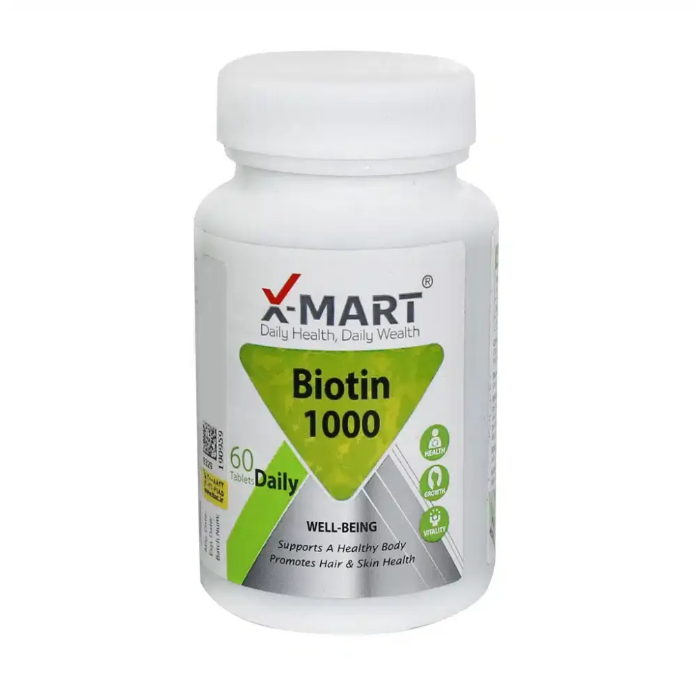 قرص بیوتین 1000 ایکس مارت 60 عدد - تصویر 1