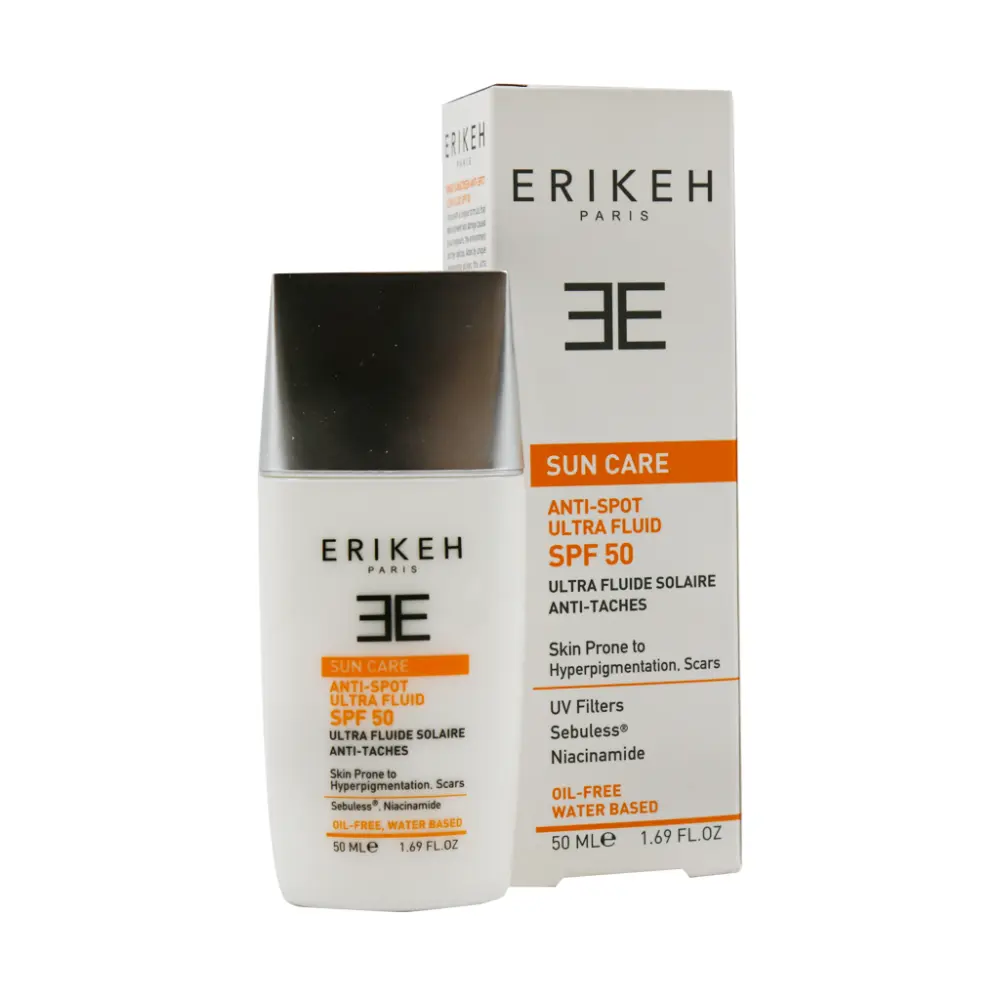فلوئید ضد آفتاب و ضد لک بی رنگ SPF50 اریکه - تصویر 1