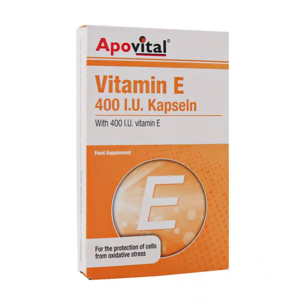 کپسول ویتامین E 400 واحد آپوویتال 40 عدد - تصویر 1