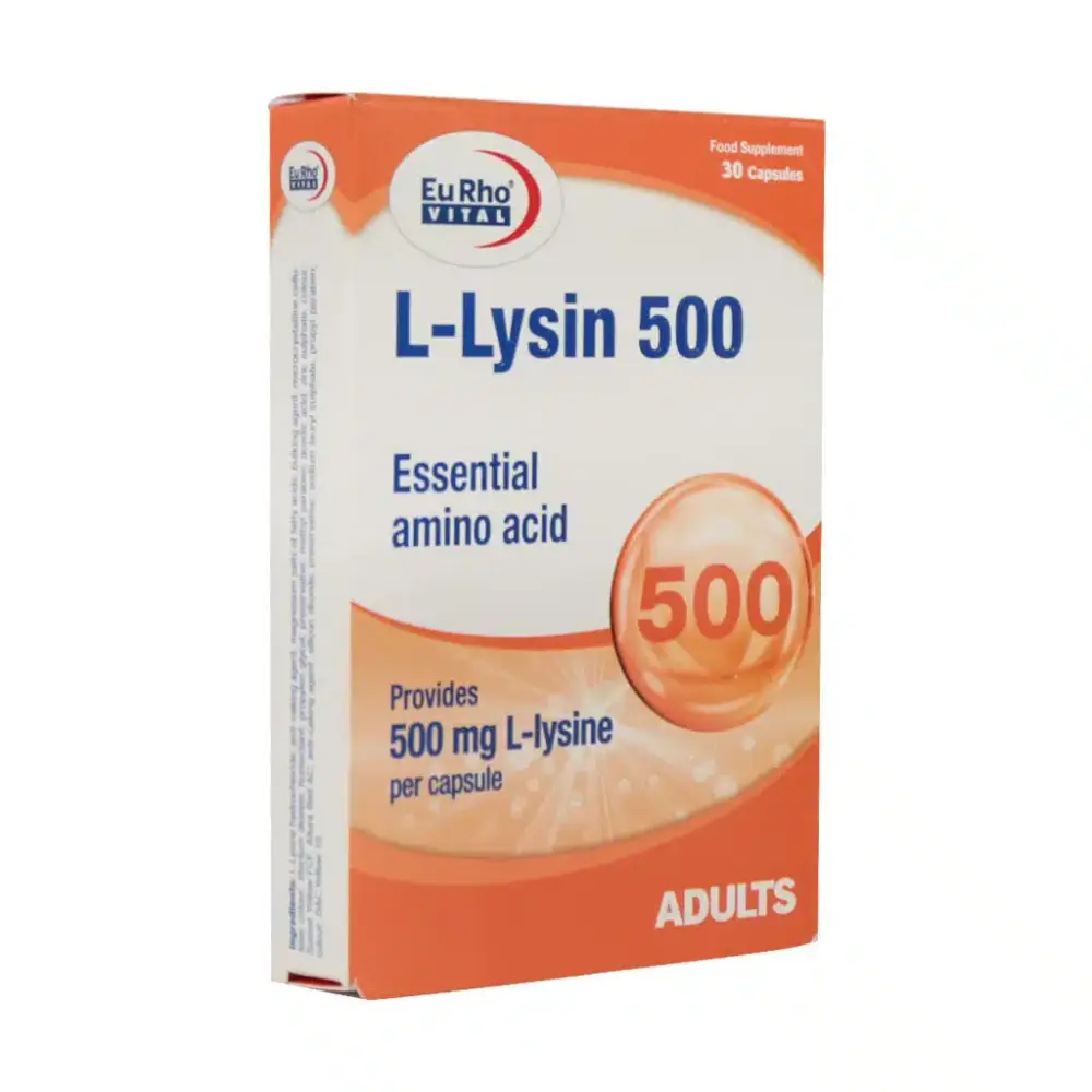 کپسول ال لیزین یوروویتال 500 میلی گرم 30 عدد - تصویر 1