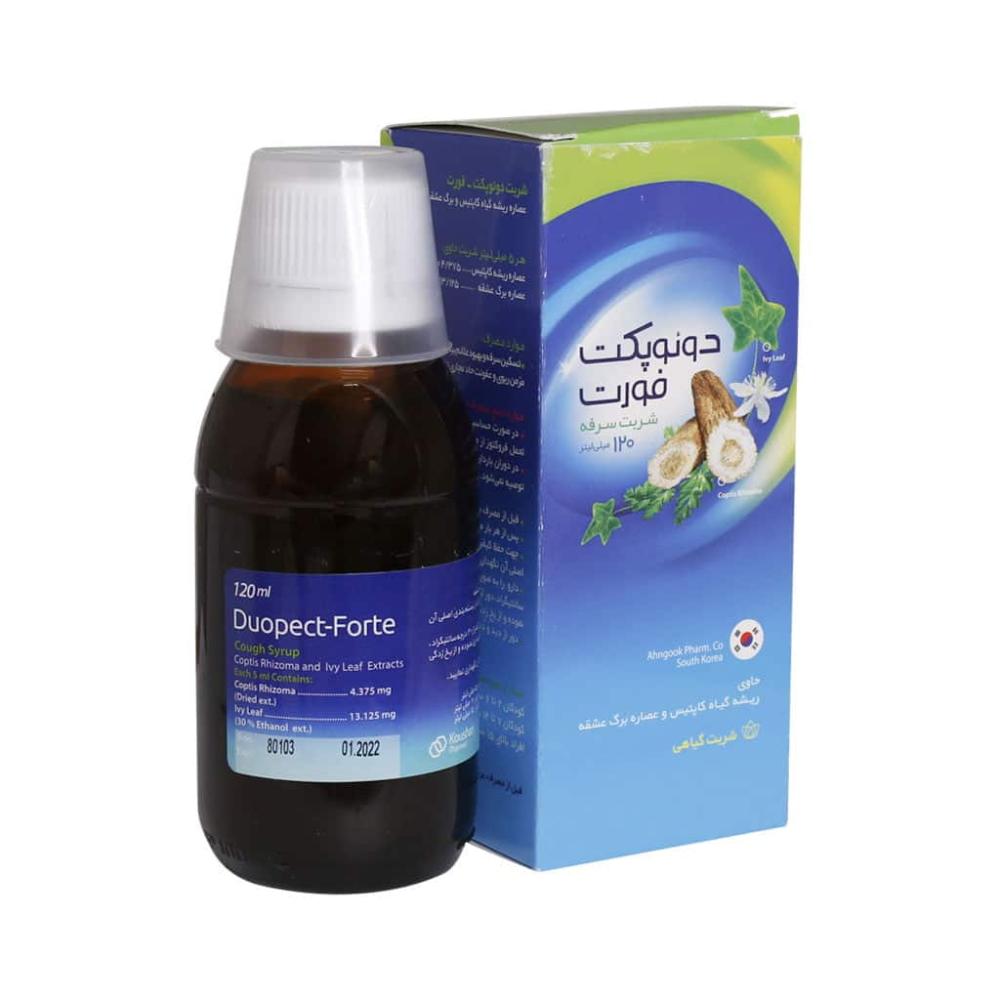 شربت سرفه دوئوپکت فورت آهنگوک 120 میلی لیتر - تصویر 1