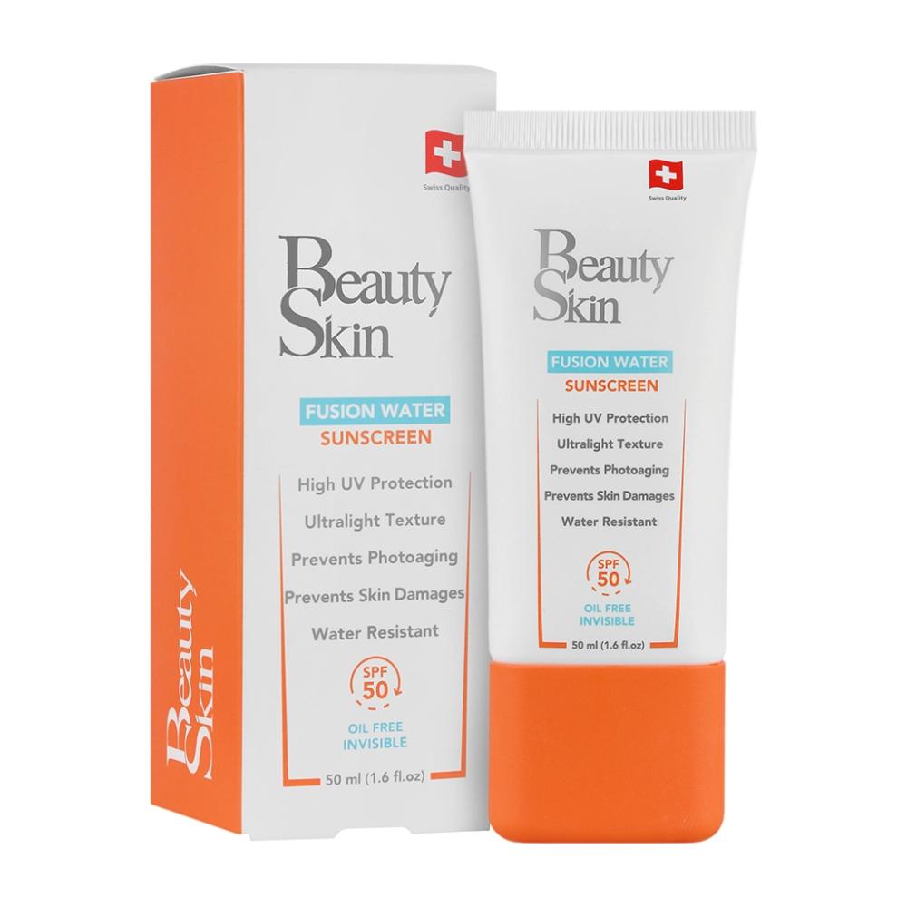 ضد آفتاب بی رنگ بیوتی اسکین SPF 50 50 میلی لیتر - تصویر 1