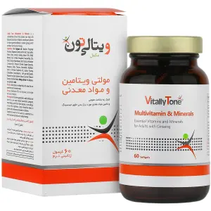 کپسول مولتی ویتامین و مینرال ویتالی تون بسته 60 عددی