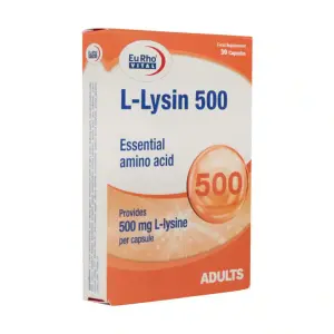 کپسول ال لیزین یوروویتال 500 میلی گرم 30 عدد