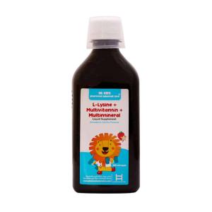 شربت ال لیزین و مولتی ویتامین و مینرال دکتر کیدز
