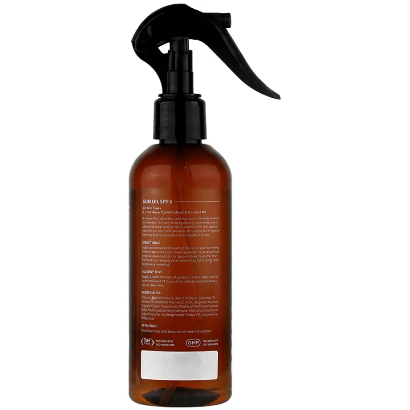 روغن برنزه کننده و ویتامینه سی گل SPF6 - تصویر 3