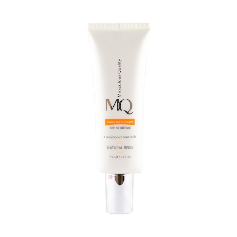کرم ضدآفتاب فاقد چربی ام کيو spf50 بژ‌ طبيعی حجم 55 میل - تصویر 2