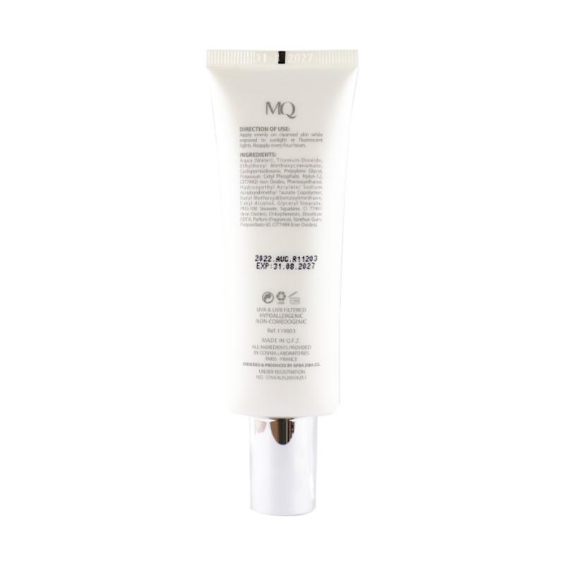 کرم ضدآفتاب فاقد چربی ام کيو spf50 بژ‌ طبيعی حجم 55 میل - تصویر 3