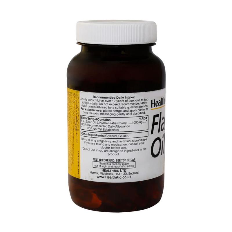 کپسول ژلاتینی فلکسید اویل هلث اید 60 عدد - تصویر 2