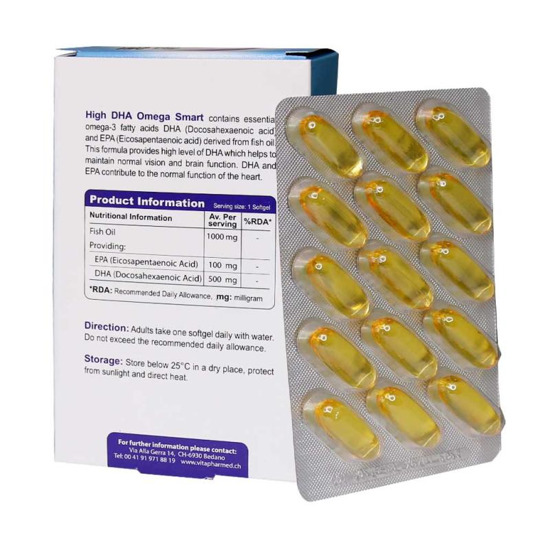 کپسول نرم ژلاتینی امگا 3 High DHA ویواتیون 30 عدد - تصویر 2