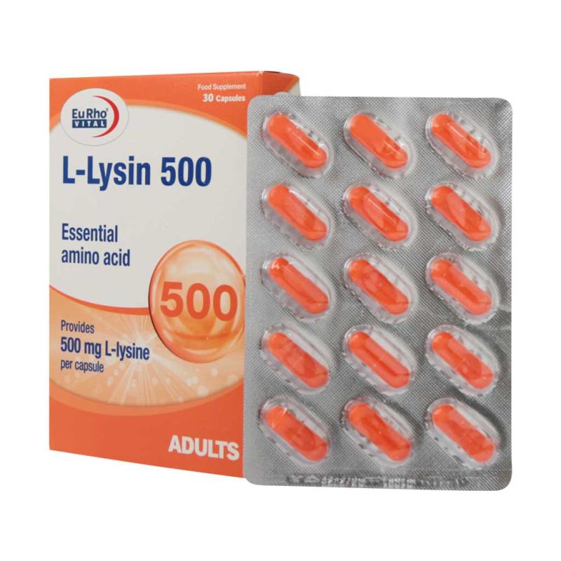 کپسول ال لیزین یوروویتال 500 میلی گرم 30 عدد - تصویر 2