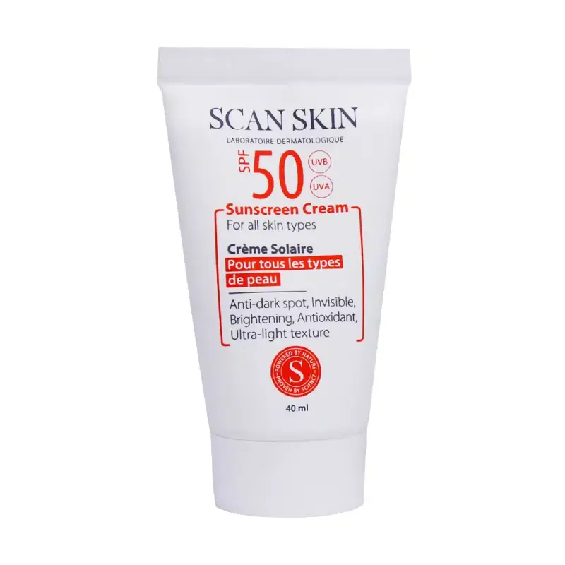 کرم ضد آفتاب ضد لک اسکن اسکین SPF50 مناسب انواع پوست 40 میلی لیتر - تصویر 2