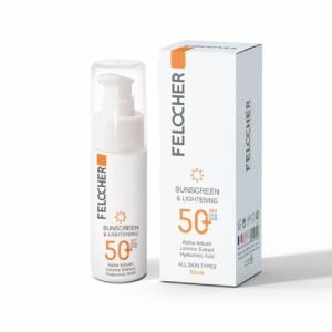 کرم ضد آفتاب و روشن کننده SPF50 فلوچر 50 میلی لیتر