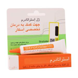 ژل تخصصی درمان انواع اسکار استراتادرم استرات فارما 10گرم