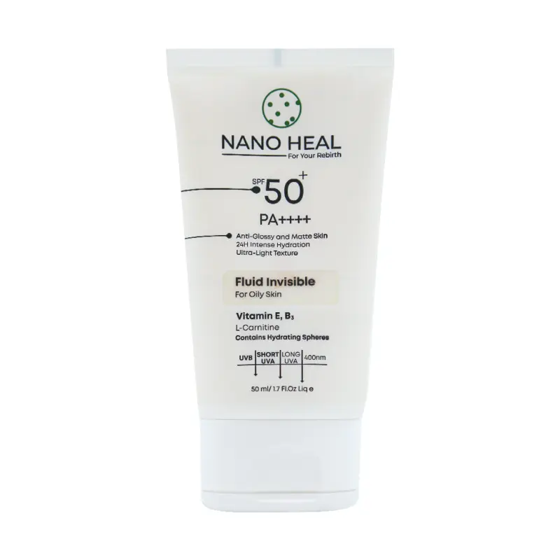 فلوئید ضد آفتاب نانوهیل SPF50 مناسب پوست چرب 50 میلی لیتر - تصویر 2